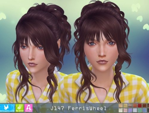 J147 Ferriswheel hair (P) at Newsea Sims 4