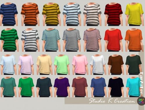 Giruto 28 Base Tee Solid Stripe