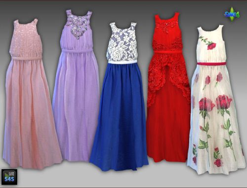 Long gowns for big and little girls by Mabra at Arte Della Vita