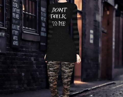 Base Game compatible Attitude Dress at Jenni Sims