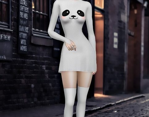 Base Game compatible Attitude Dress at Jenni Sims