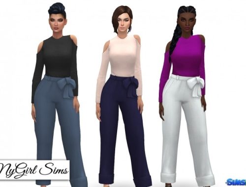 Open Shoulder Jumpsuit at NyGirl Sims