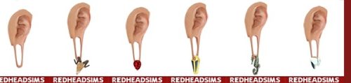 LONG EARLOBES Thiago Mitchell at REDHEADSIMS