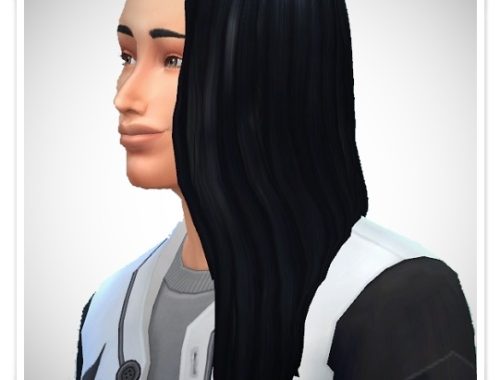 Long OverShoulder Hair at Birksches Sims Blog
