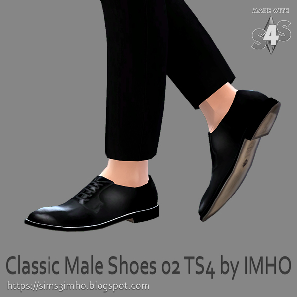 Classic Male Shoes 02 At Imho Sims 4 The Sims 4 Catalog