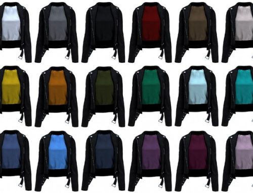 Leather jacket F at LazyEyelids