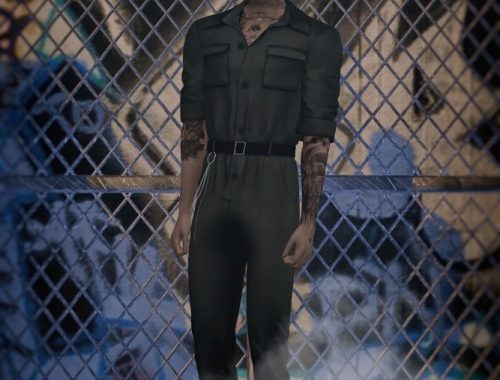 Shoot out coveralls at Rona Sims