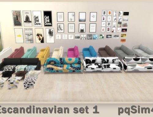 Scandinavian Set 1 at pqSims4