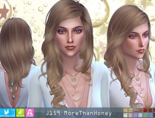 J159 MoreThanHoney hair (P) at Newsea Sims 4