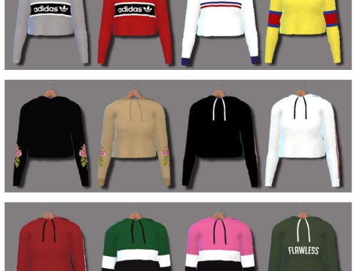 Sporty Hoodies at Descargas Sims