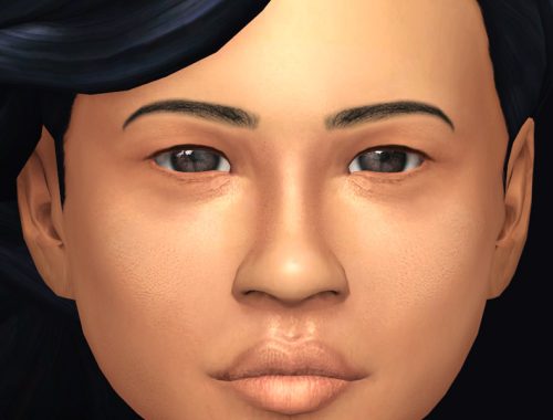 Realistic monolid overlay (Asian eyelid)