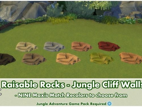 Raisable Rocks Jungle Cliff Walls by Bakie
