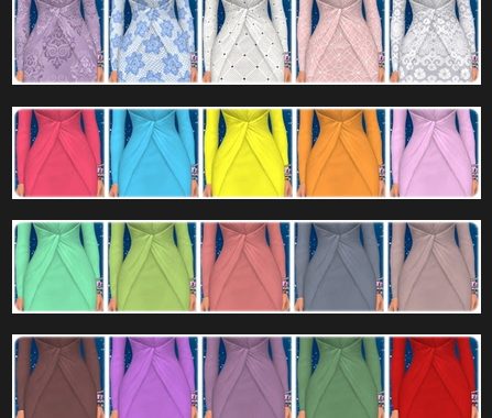 Get Famous Dress Nr. 2 Recolors at Annett’s Sims 4 Welt