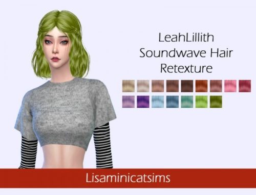LeahLillith`s Soundwave hair retextured by Lisaminicatsims