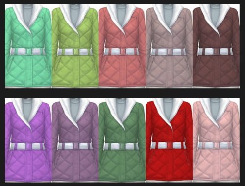 Winter Jacket Recolors at Annett’s Sims 4 Welt