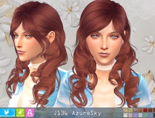 J136 AzureSky hair (P) at Newsea Sims 4