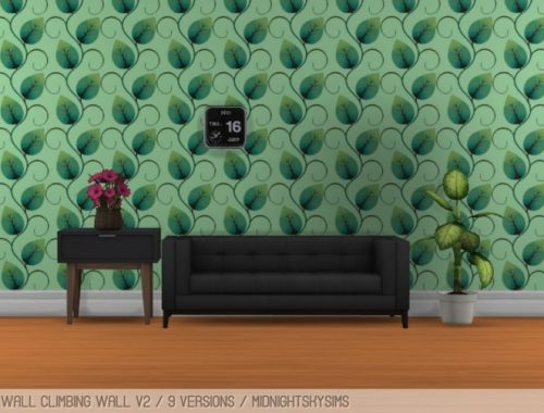 Wall climbing wallpaper at Midnightskysims
