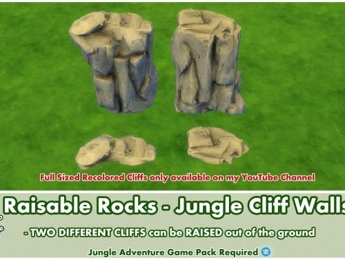 Raisable Rocks Jungle Cliff Walls by Bakie