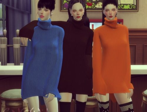 FB turtleneck dress at SNOW:L