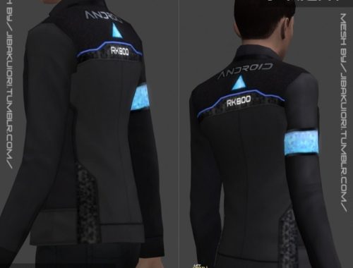 RK800 Connor Jacket RE-TEXTURED by LadySpira
