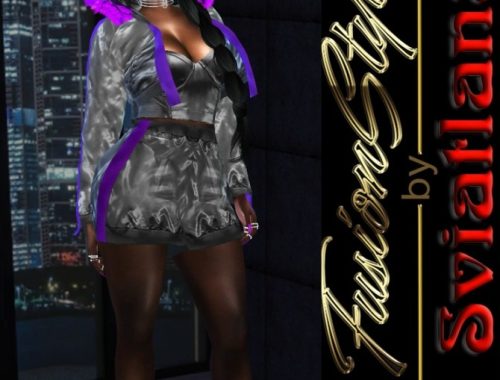 Two satin suits FS at FusionStyle by Sviatlana