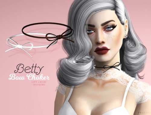Betty Bow Choker by Pralinesims