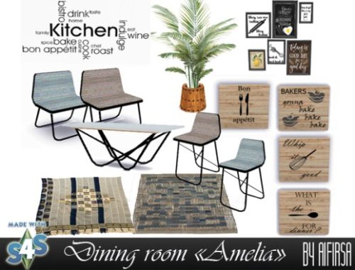 Amelia dining room set at Aifirsa