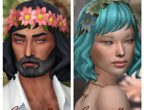 CONNIE’S FLOWERS crown at Candy Sims 4