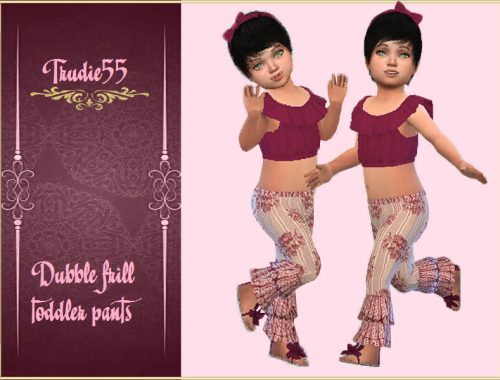 Rose frill toddler set