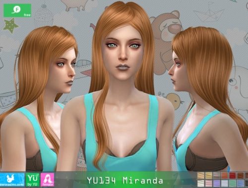 YU134 Miranda hair at Newsea Sims 4