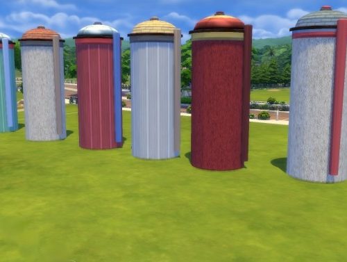 Farm and Industry Silos by Snowhaze