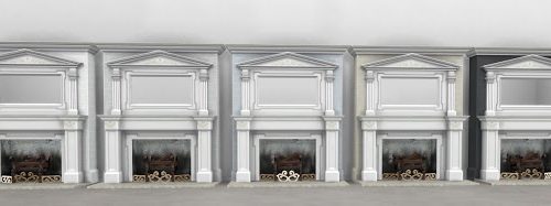 Colonial fireplace