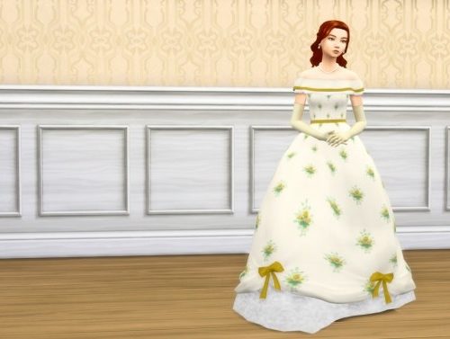 Beautiful Belle dress at Teanmoon