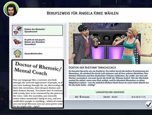 Helene912's Mental Therapist Career