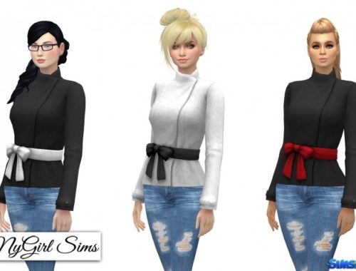 Shortened Bow Jacket at NyGirl Sims