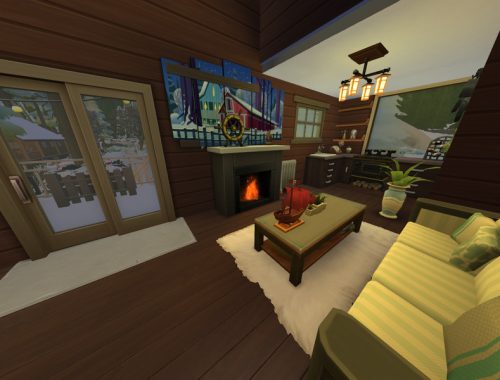 Romantic Winter Cabin
