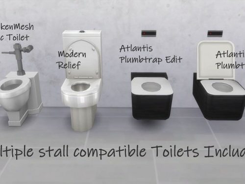 Animated & Functional Bathroom Stalls by DreamaDove