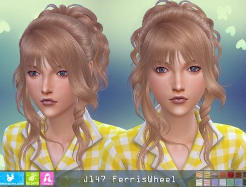 J147 Ferriswheel hair (P) at Newsea Sims 4