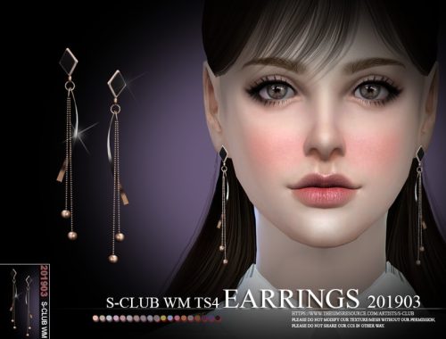 S-Club ts4 WM EARRINGS 201903