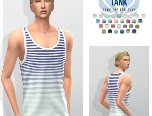 Summer Fun Loose Cut and Loose Bands Tank Tops at Simsational Designs
