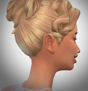 Wavy Hair Line Bun