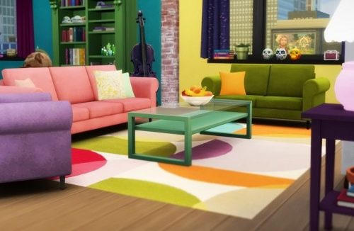 Suede seating set at Saurus Sims