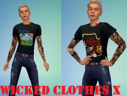 Wicked Clothes Male Graphic Tees