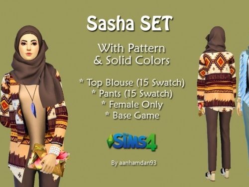 Hijab Model048 & Sasha SET at Aan Hamdan Simmer93