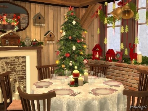 Christmas Flowers Cottage at Frau Engel