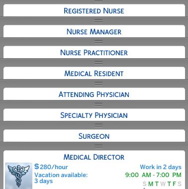 Doctor Career Job Titles Replacement by d_unit