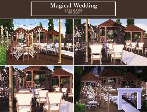 Magical Wedding venue by Pralinesims
