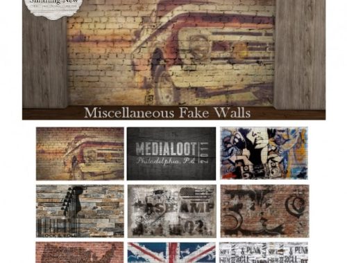 Grunge Fake Walls at Simthing New