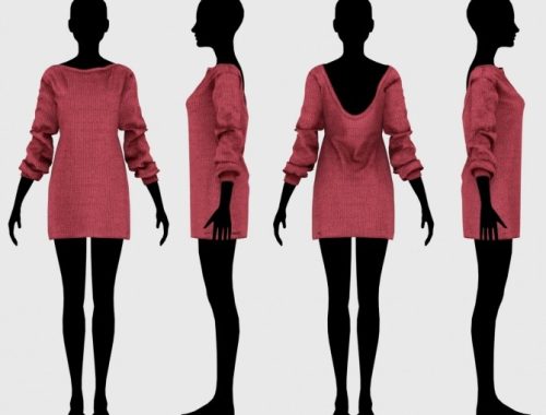 Hazel Sweater Dress at Daisy Pixels