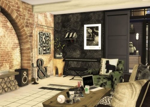 The Man Cave by RubyRed at Ruby’s Home Design